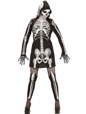 Ženski Pustni Kostumi Okostnjak Skeleton