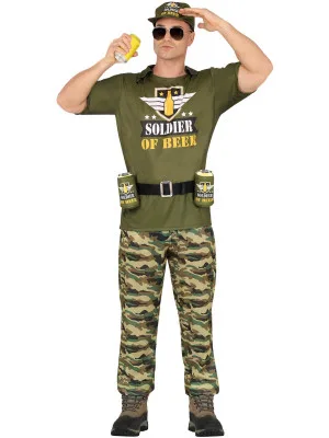 Moški Pustni Kostum Beer Soldier
