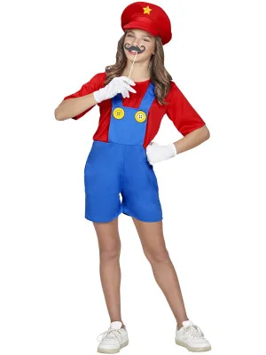 Kostum Super Mario Dekliški