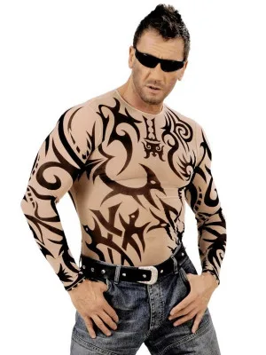 Pustni Kostum Tattoo Majica