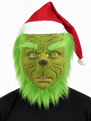 Maska Grincha z Božično Kapo