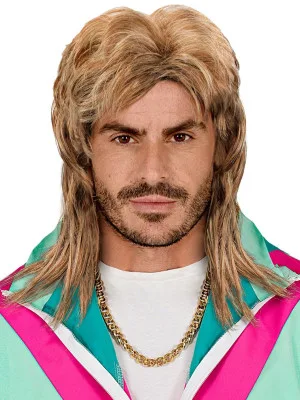 Moška Lasulja Mullet Blond 80’s