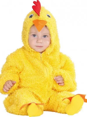 Pustni Kostum Fuzzy Piščanček Rumen