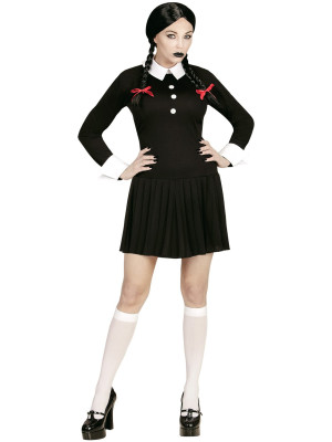 Ženski Pustni Kostum Wednesday Addams