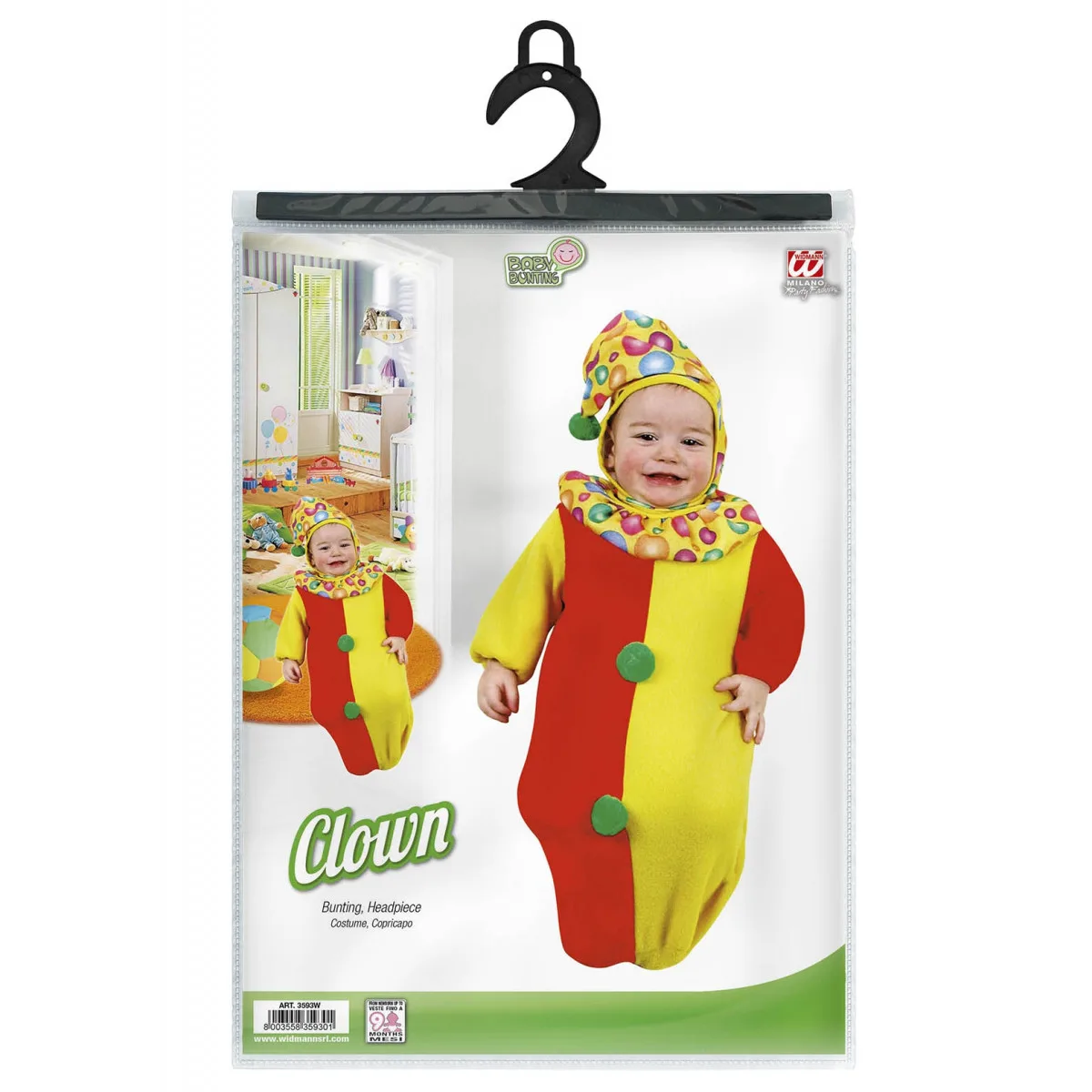 Kostum Klovn Otroski 3593W