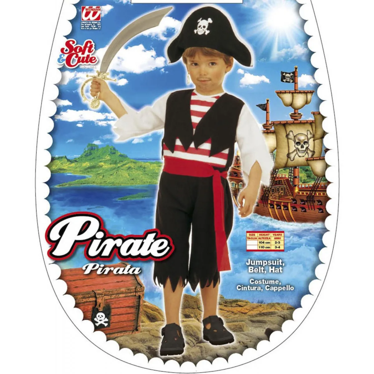 Pirat Pustni Kostum 3663P