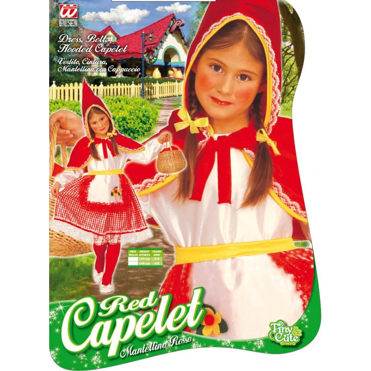 Otroski Kostum za Rdeco Kapico 3470C